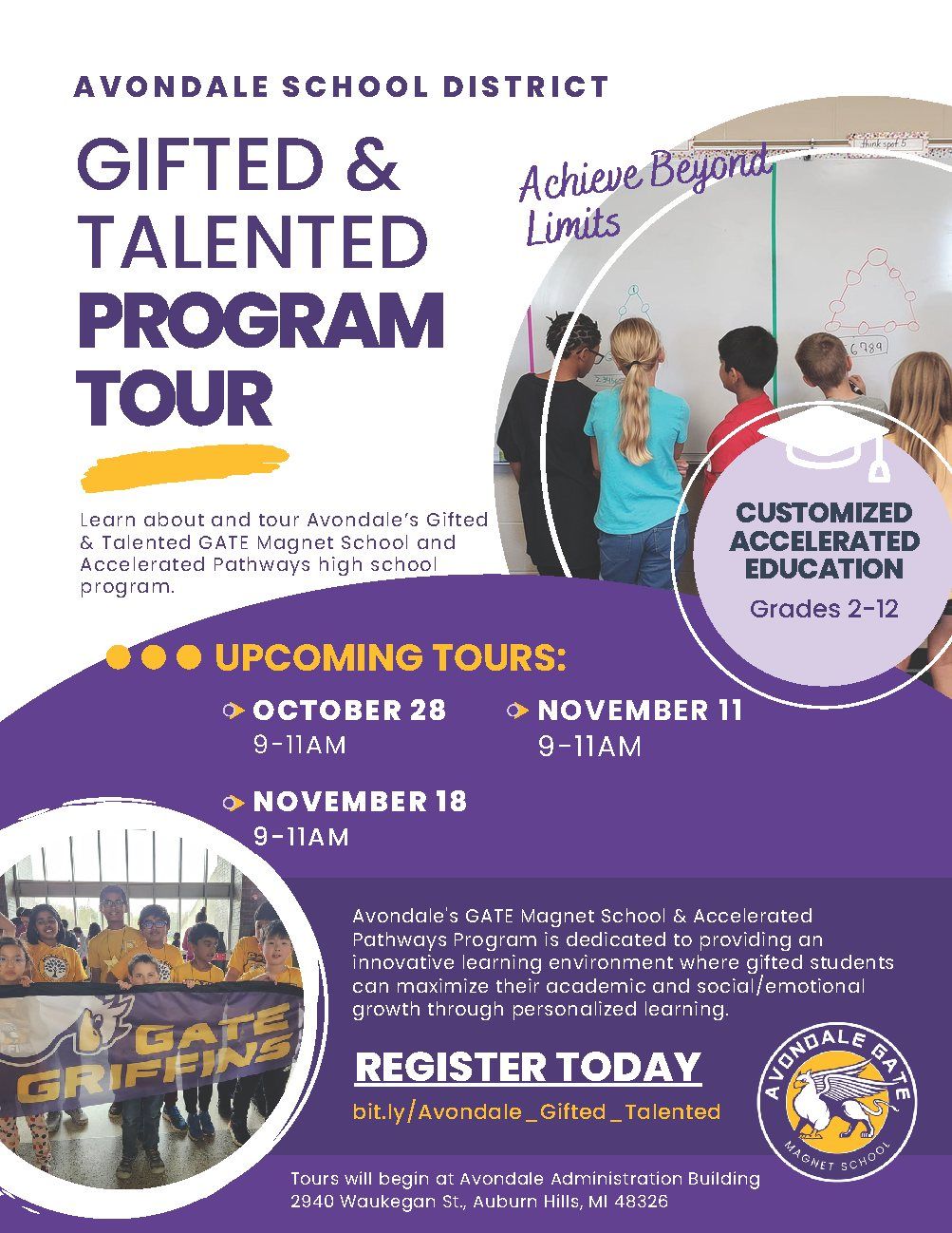 Avondale Gifted & Talented Program Tour