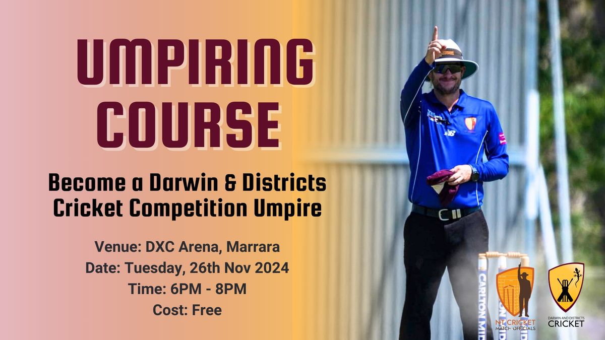 Become a Cricket Umpire \u2013 Free Training Course!