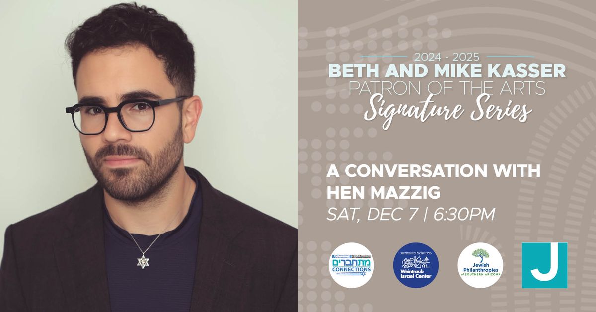 A Conversation with Hen Mazzig, Social Media Activist and Author | Sat, Dec 7, 6:30-8:30pm