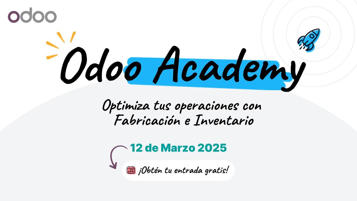 Odoo Academy Inventario: Optimiza tus operaciones con fabricaci\u00f3n e inventario