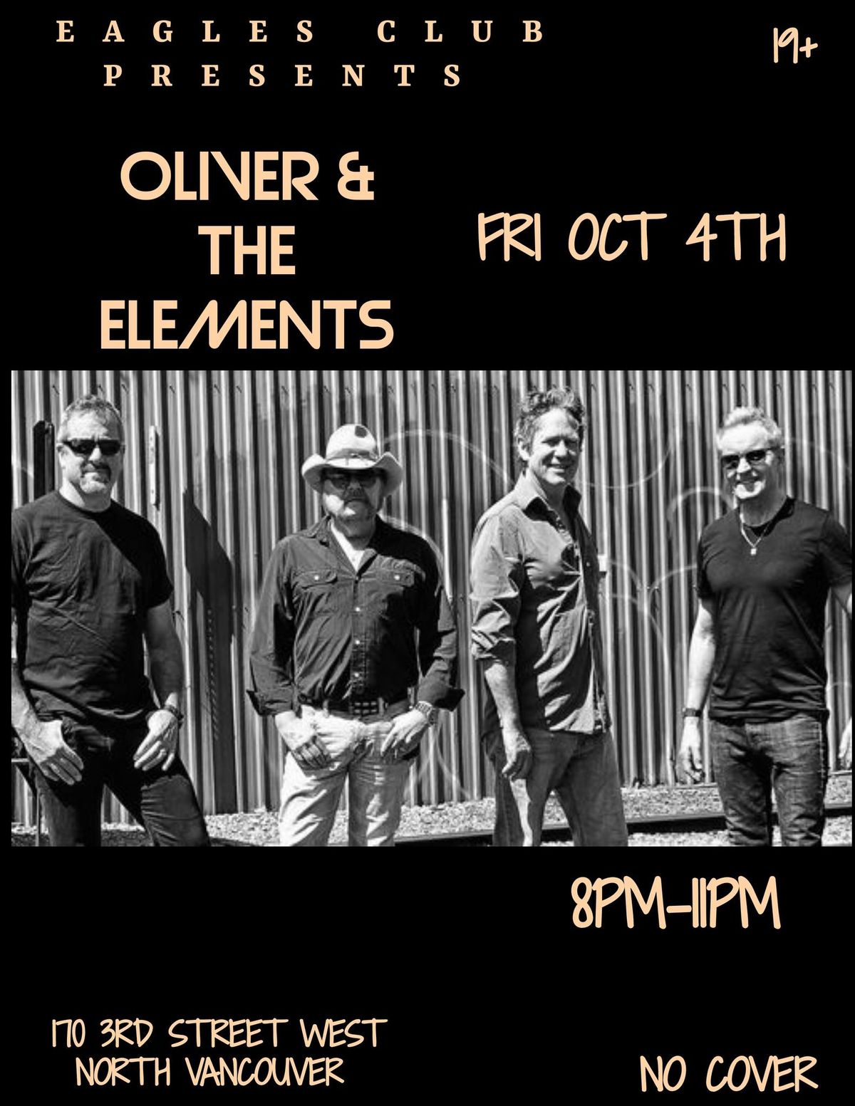 Oliver & The Elements Rock the Eagles club!