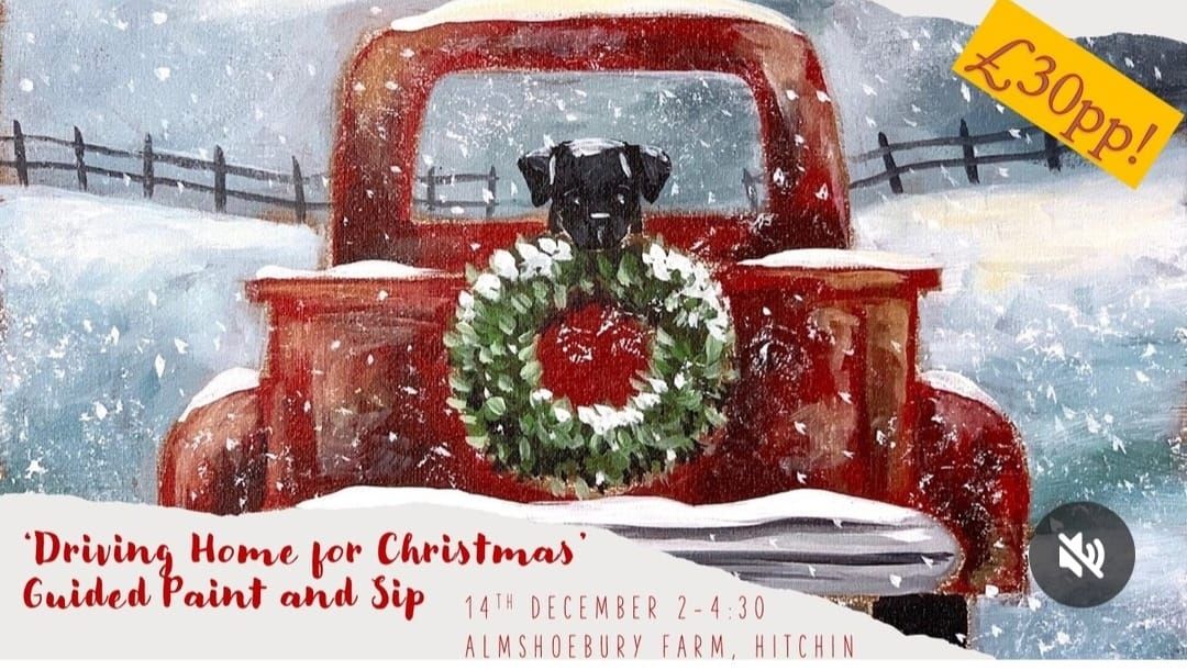 Christmas Red Truck - Paint and Sip