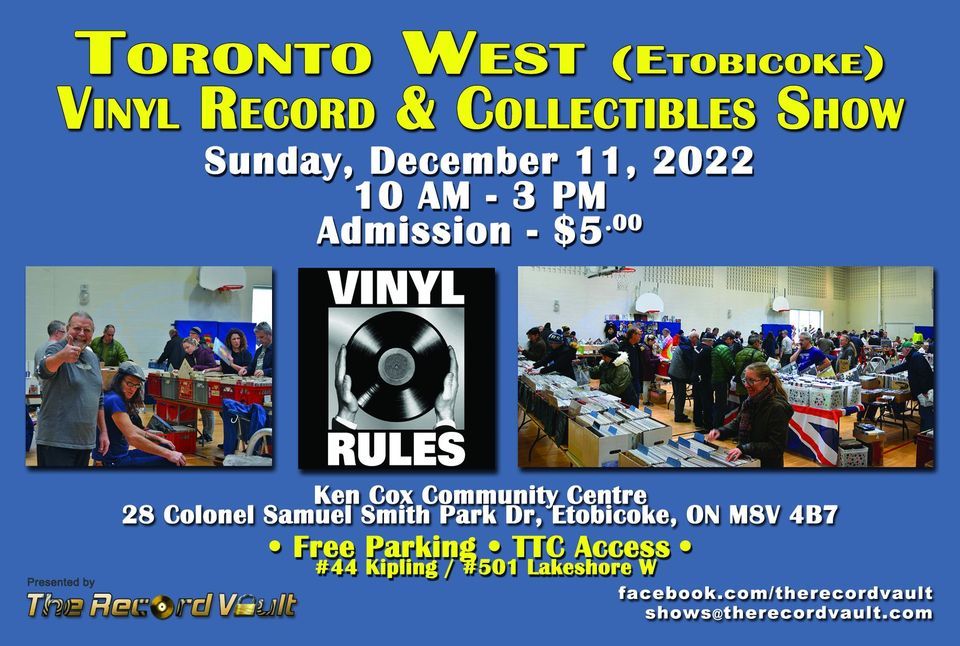 Toronto West (Etobicoke) Vinyl Record & Collectibles Show