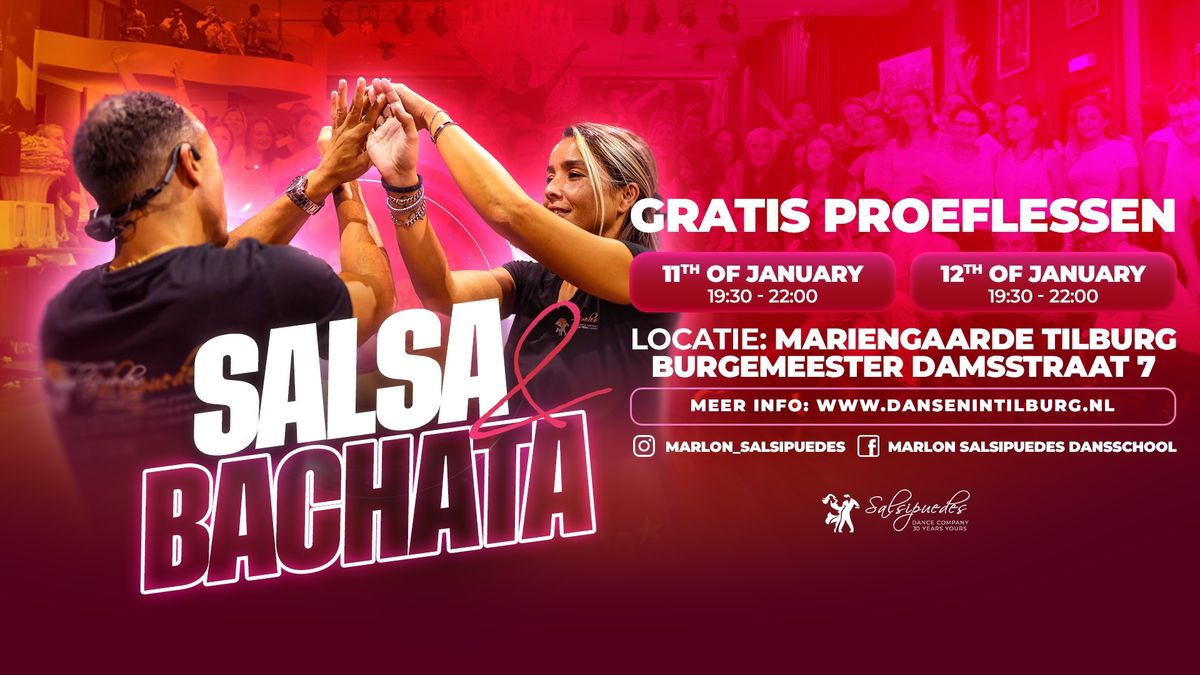 Gratis Proeflessen Salsa en Bachata TILBURG