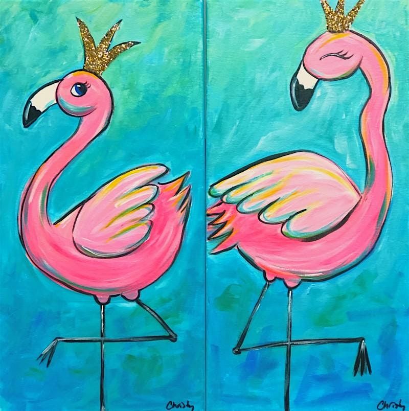 Mini & Me | 1 Ticket Covers 2 | Flamingos