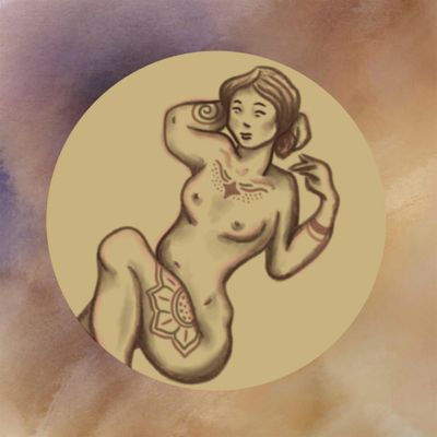 Painted Folk Life Drawing