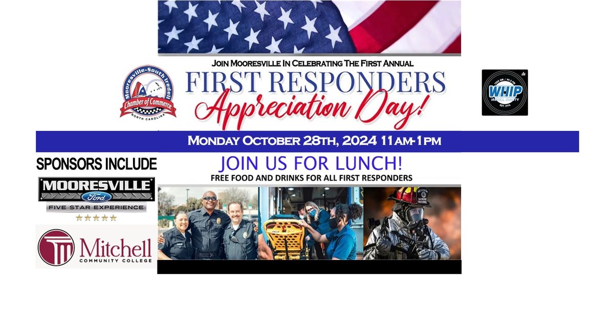 First Responder's Appreciation Day Event Monday October 28th, 2024