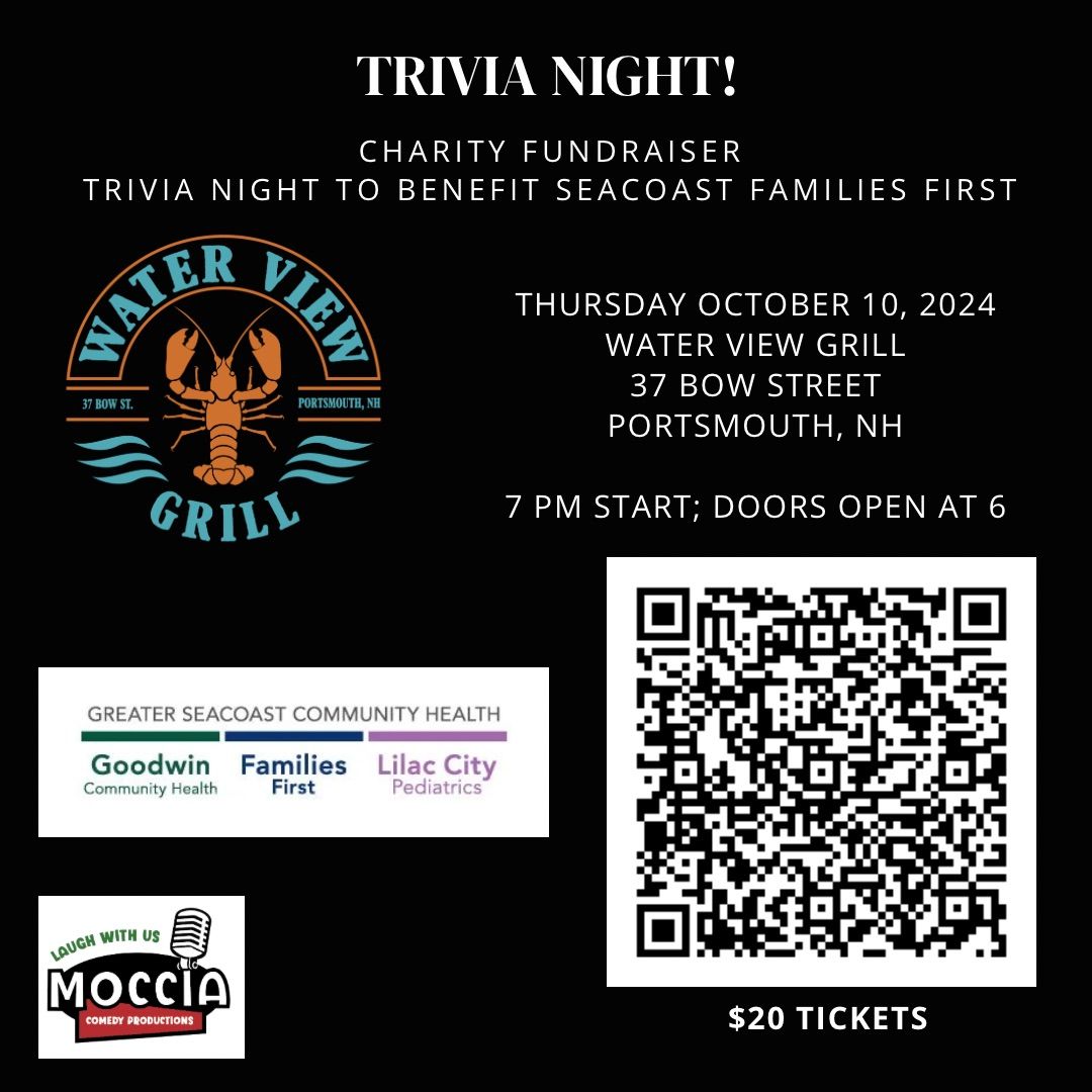 Charity Trivia Night at Waterview Grill to benefit Seacoast Families First!