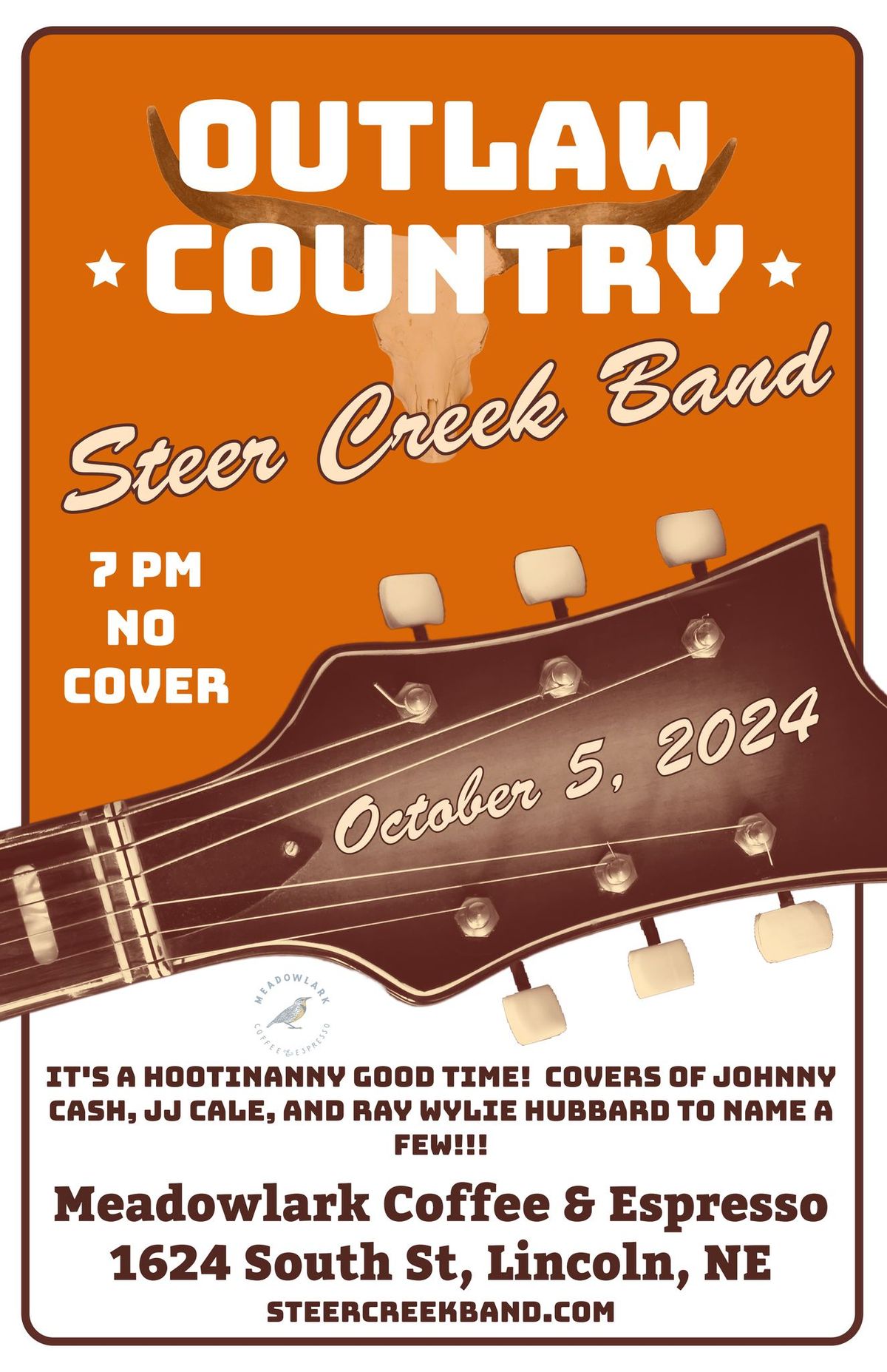 Steer Creek Band @ Meadowlark Coffee and Espresso 10-5-24