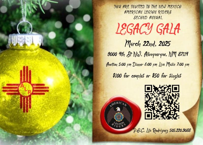 New Mexico American Legion Riders 2nd Annual Legacy Gala