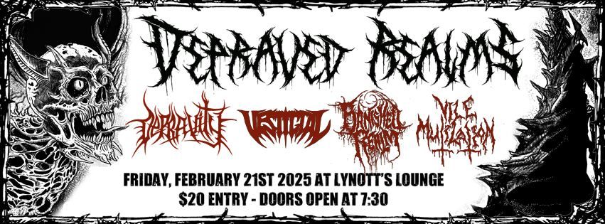 Depraved Realms @ Lynott's - Depravity, Banished Realm, Vestigial & Vile Mutilation