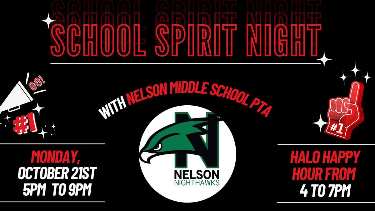 School Spirit Night - Nelson Middle School PTA