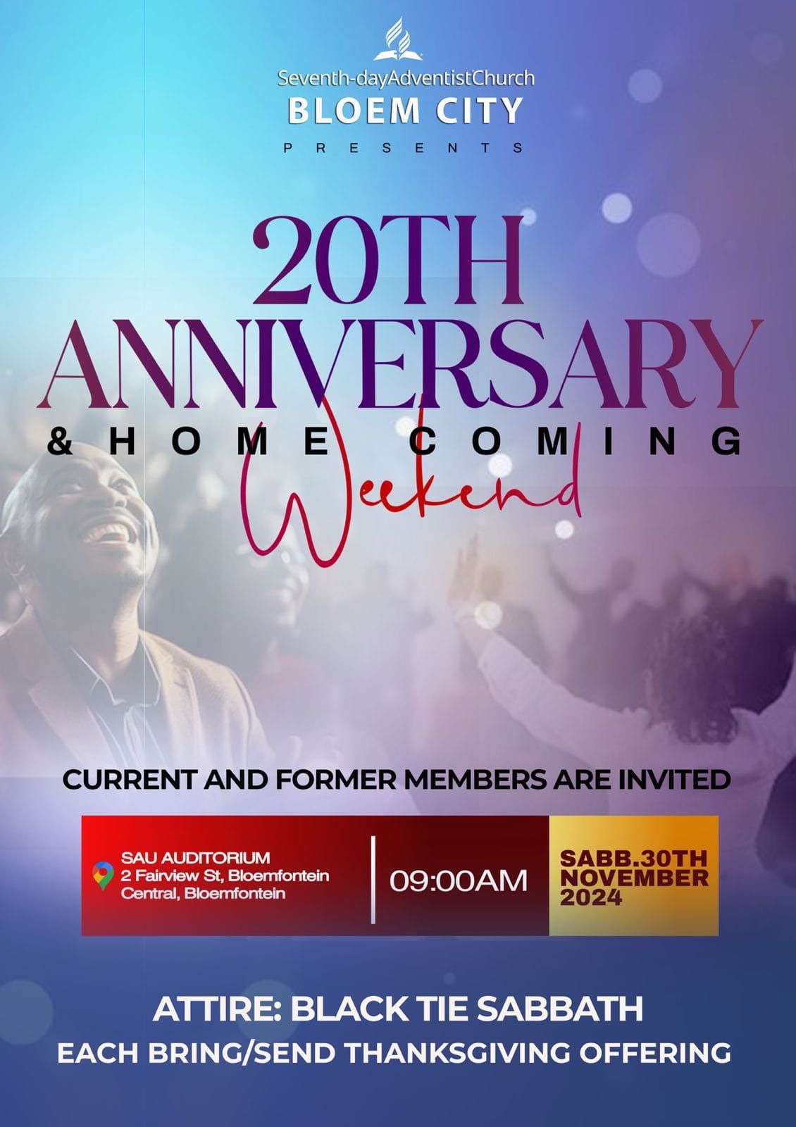 20th anniversary of Bloemcity Sda