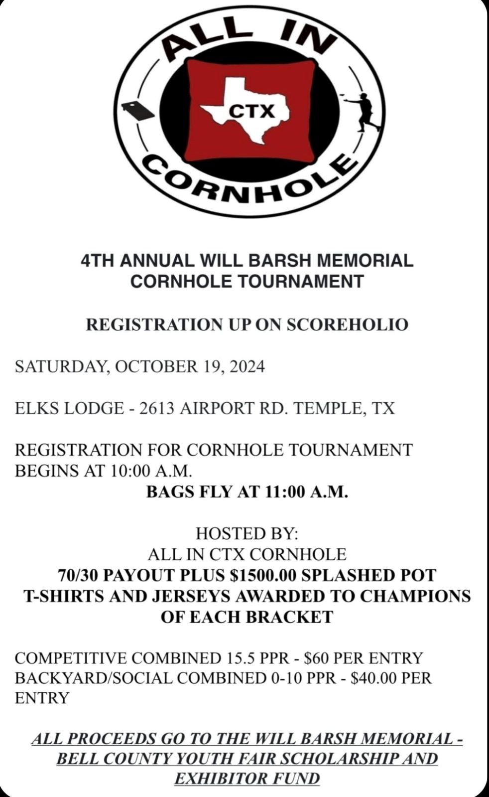 4th Annual Will Barsh Memorial 