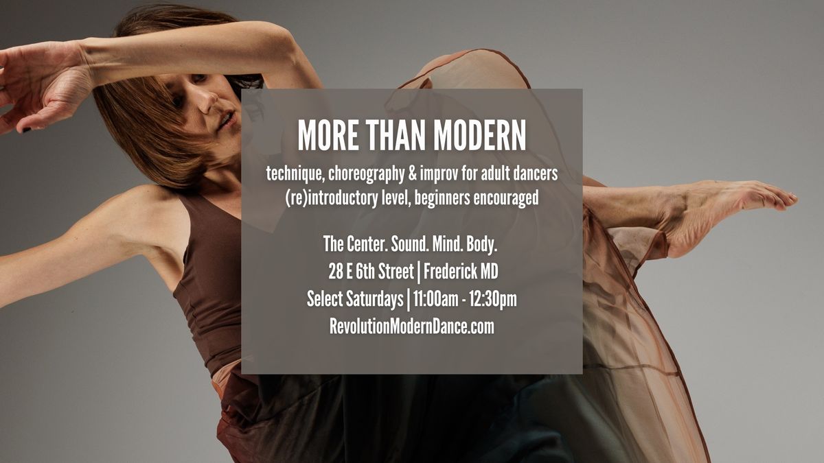 More than Modern - Adult Dance Series
