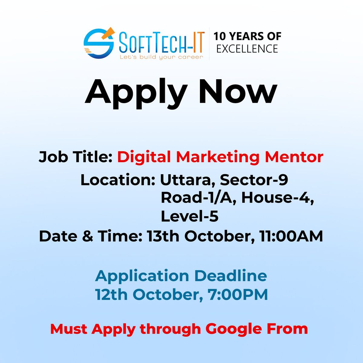 Job: Digital Marketing Mentor