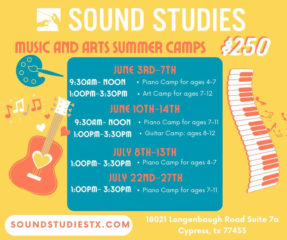 Sound Studies Piano Camp (Ages 4-7)