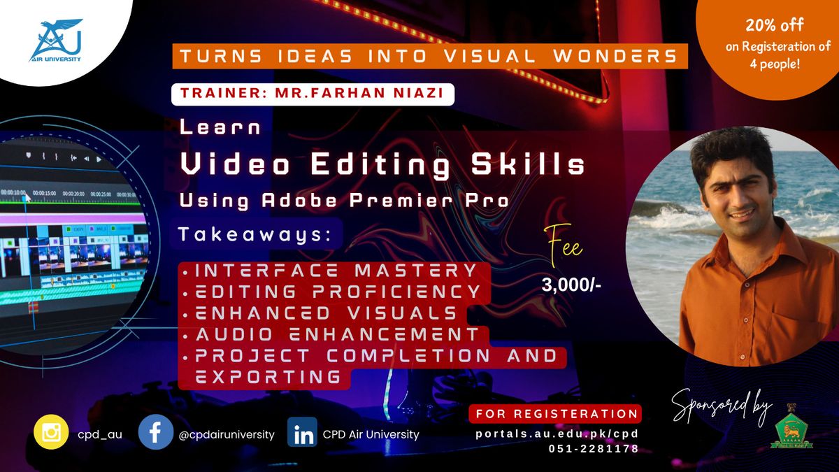 Video Editing Skills using Adobe Premiere Pro Workshop