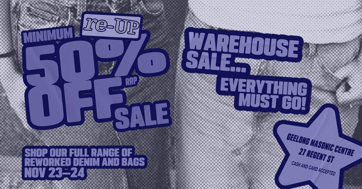 re-UP Warehouse Sale - Geelong