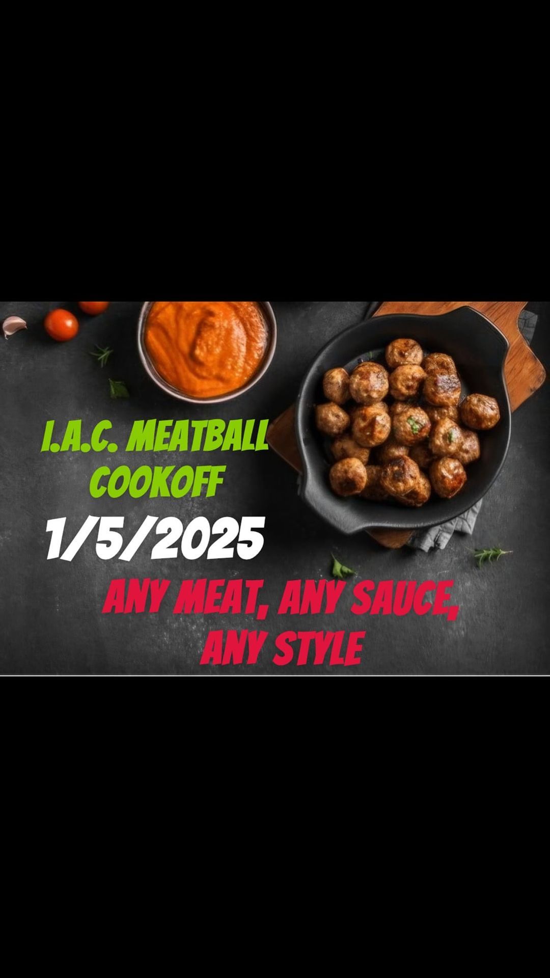 1st Annual I.A.C. Meatball Cookoff