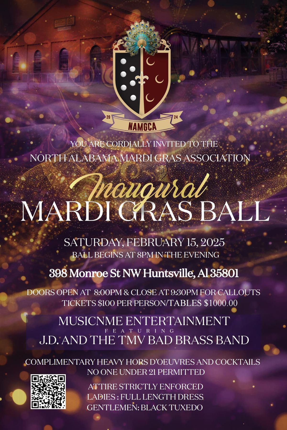 North Alabama Mardi Gras Association Inaugural Mardi Gras Ball