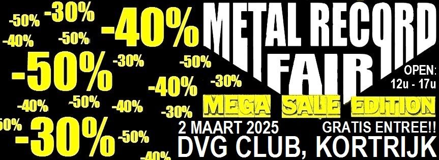 Metal Record Fair Kortrijk - MEGA SALE EDITION