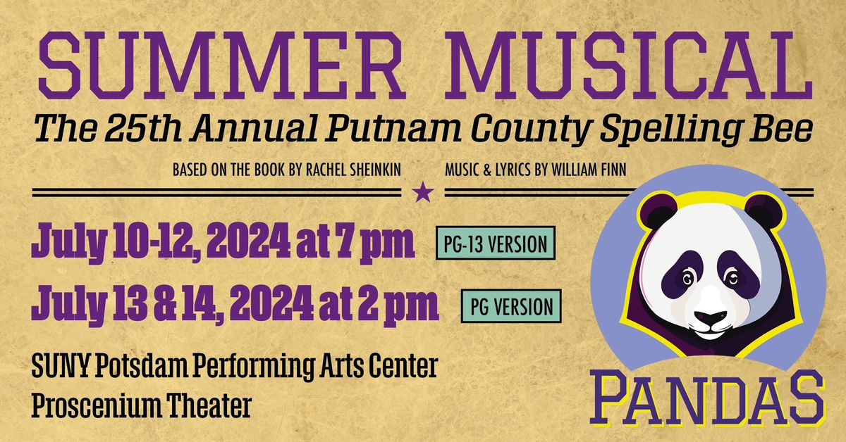 CPS Summer Musical: The 25th Annual Putnam County Spelling Bee