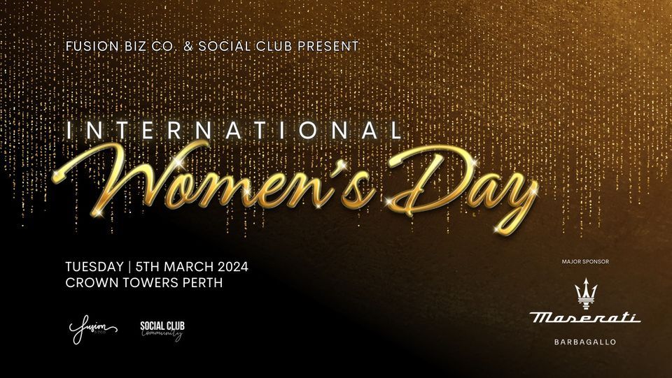 *SOLD OUT* INTERNATIONAL WOMEN'S DAY 2024 