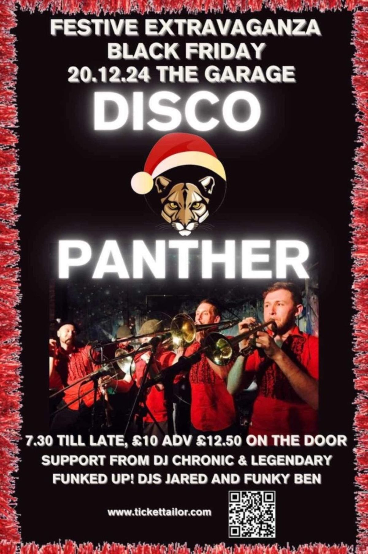 DISCO PANTHER at The GARAGE, SWANSEA with FUNKED UP! DJs Jared & Funky Ben and Dj Chronic