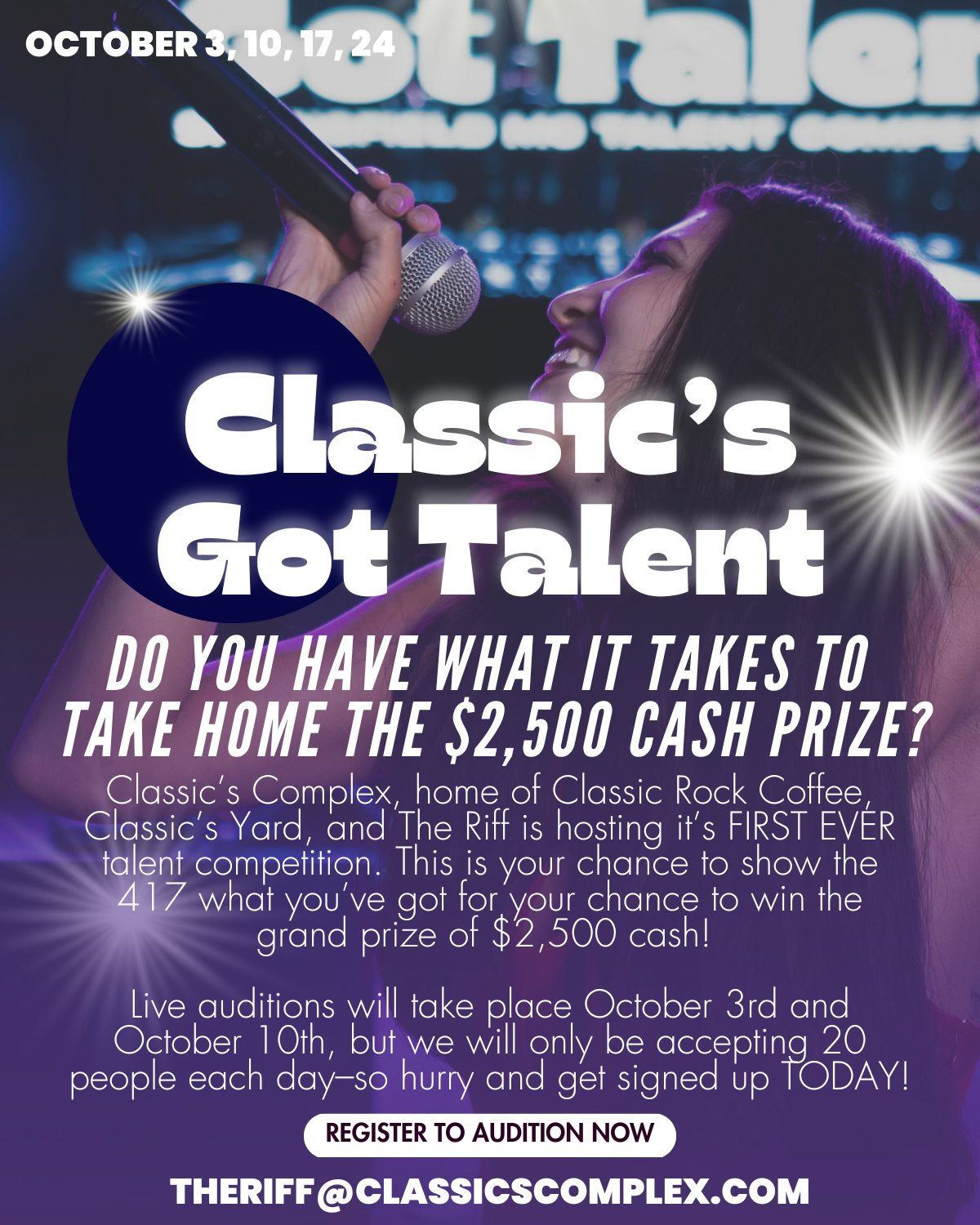 Classic's Got Talent Competition Round 1 Auditions