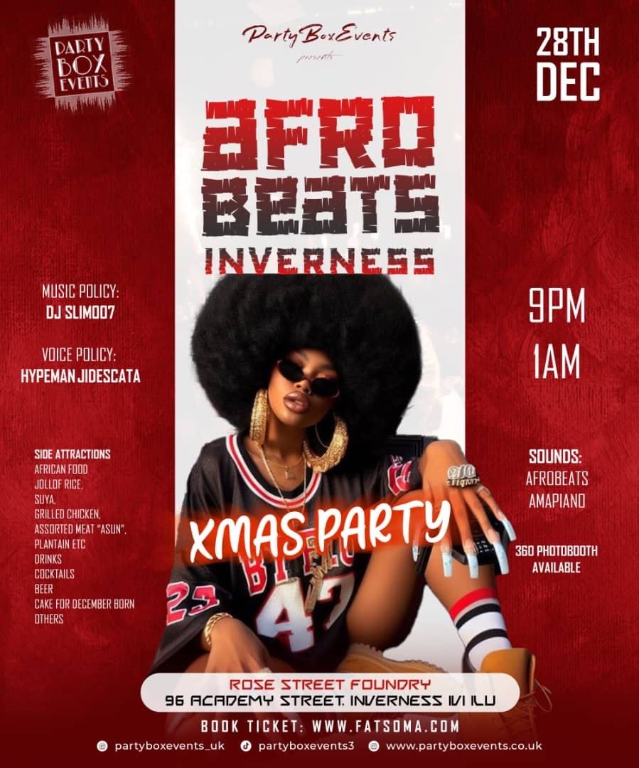 AFROBEATS INVERNESS (Xmas Party)