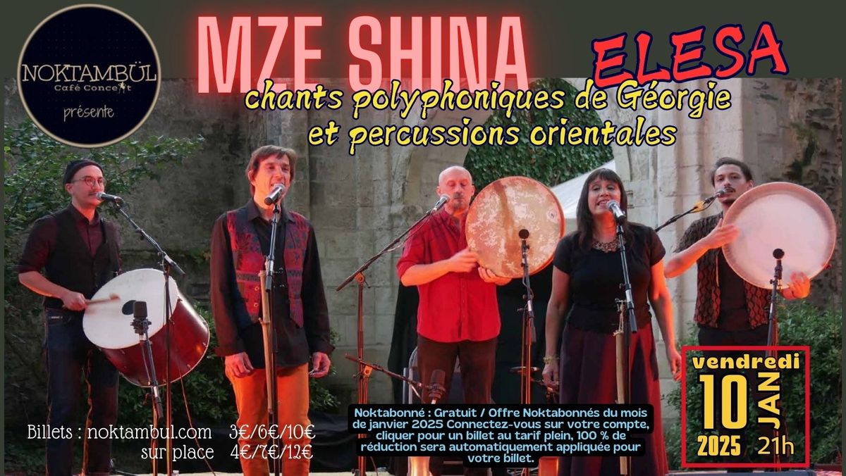 MZE SHINA "ELESA" chants polyphoniques de G\u00e9orgie et percussions orientales @Noktamb\u00fcl_Rennes