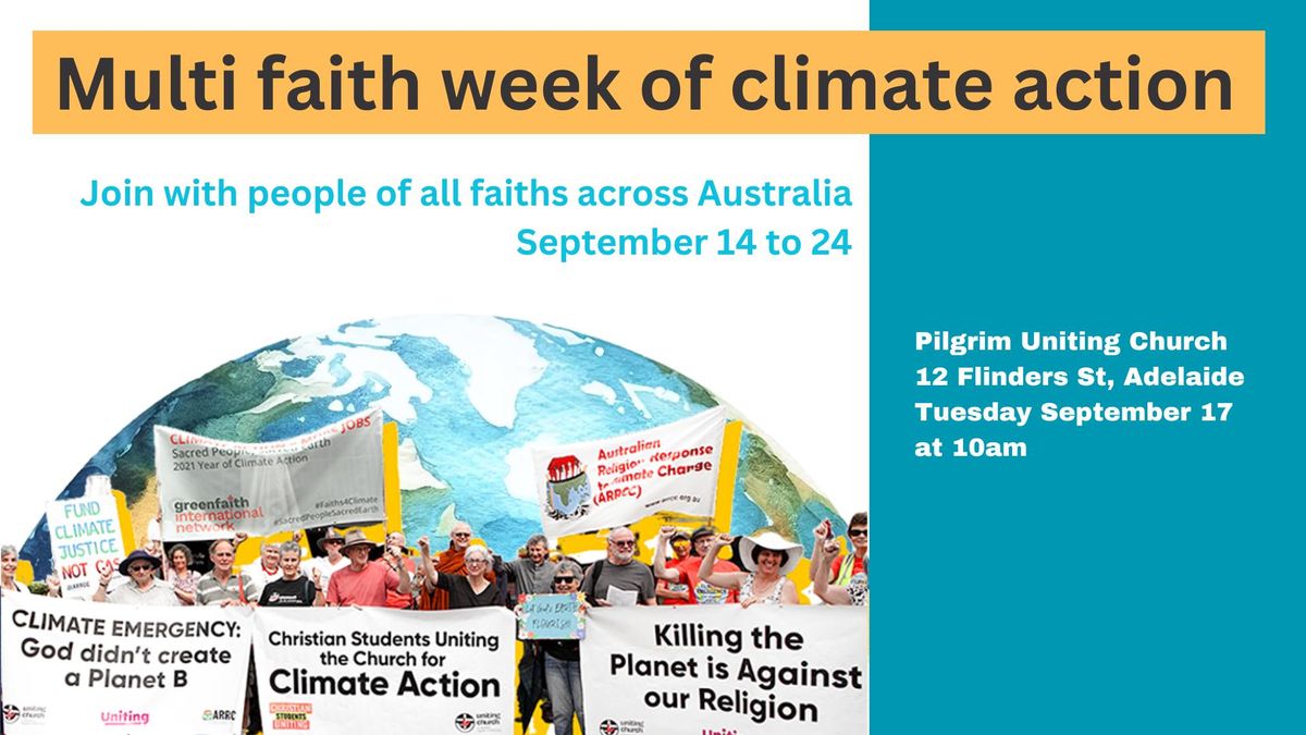 Adelaide multi faith climate action