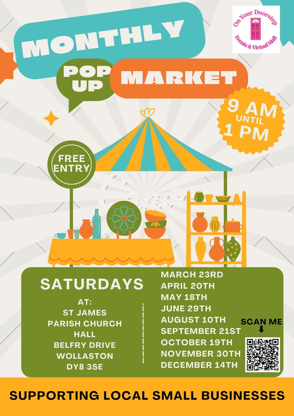 Monthly Pop up Market