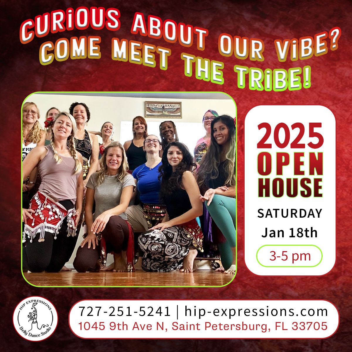 Studio Open House | Jan 18th | 3-5 pm | At Hip Expressions