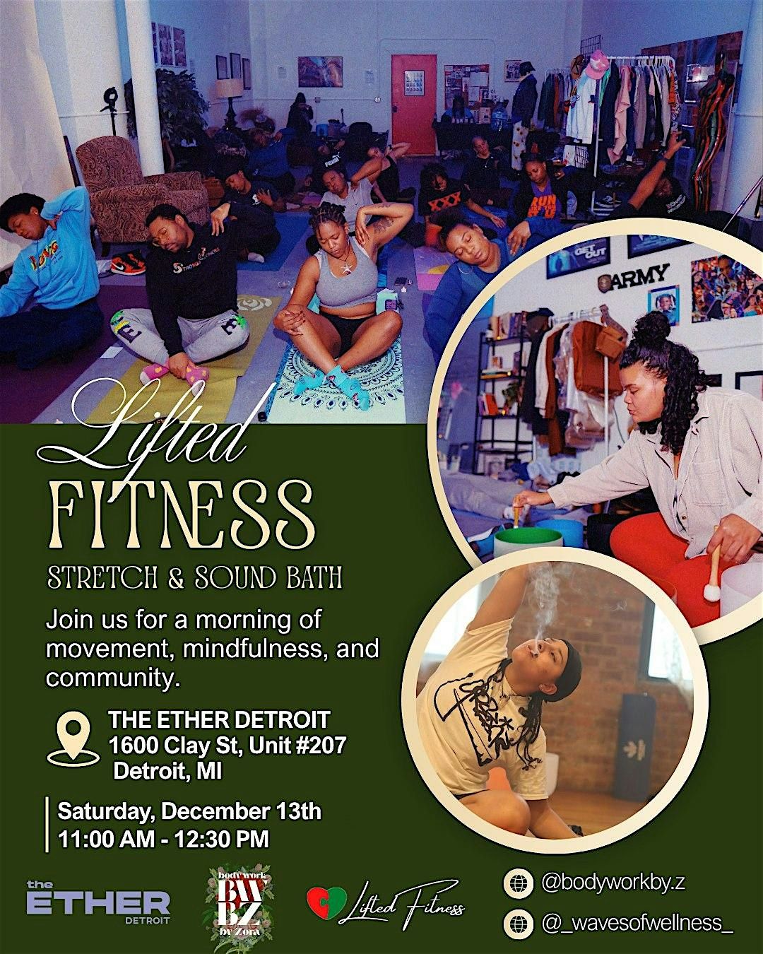 Lifted Fitness: Stretch + Sound Bath