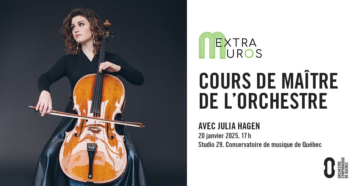 Cours de ma\u00eetre de violoncelle avec Julia Hagen