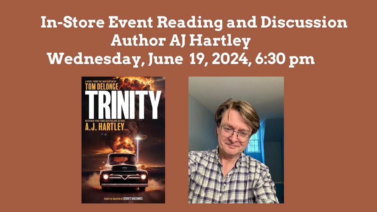 AJ Hartley Discusses His New Book Trinity