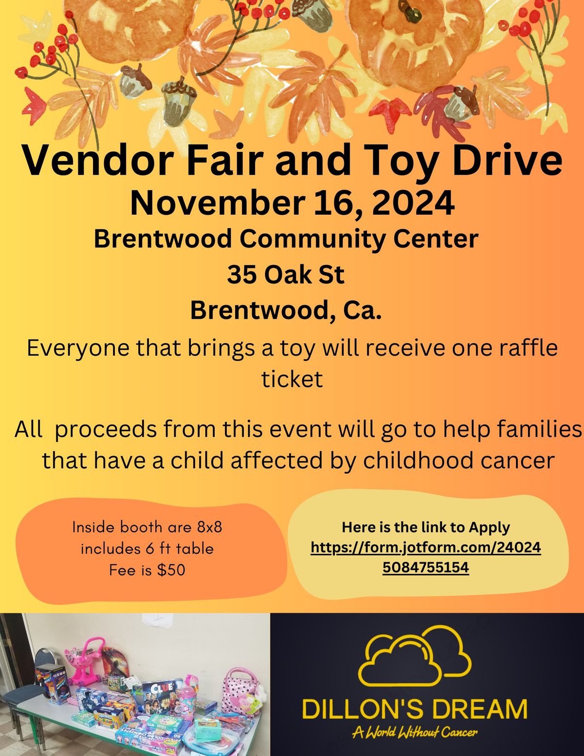 Vendor Fair\/Toy Drive