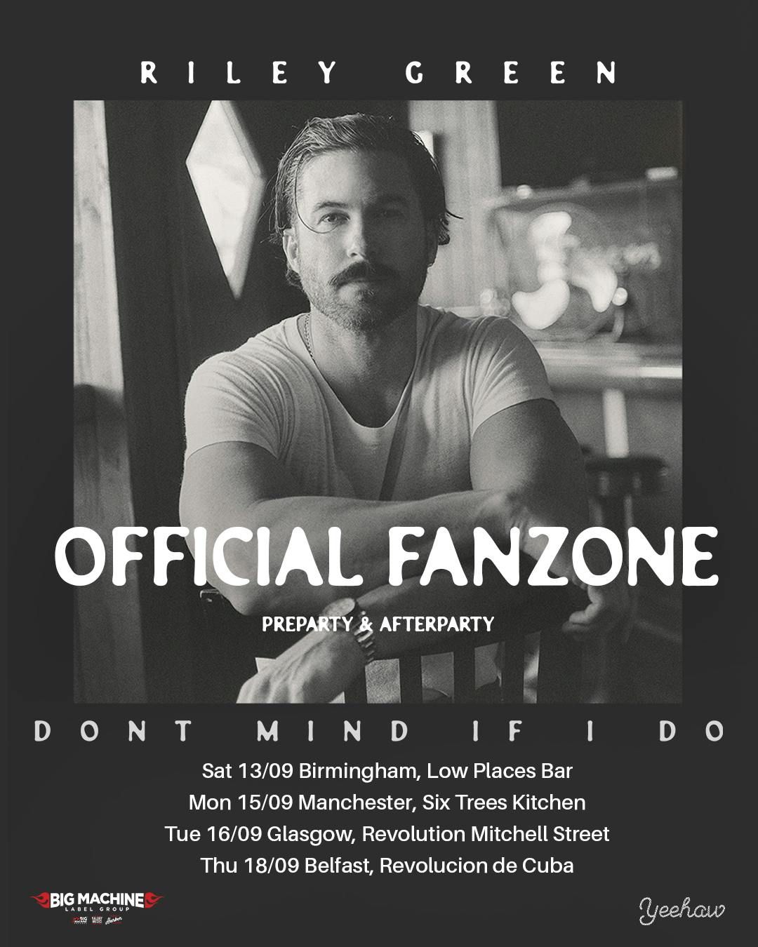 RILEY GREEN OFFICIAL FAN ZONE. LONDON. (SIGN UP FOR UPDATES)