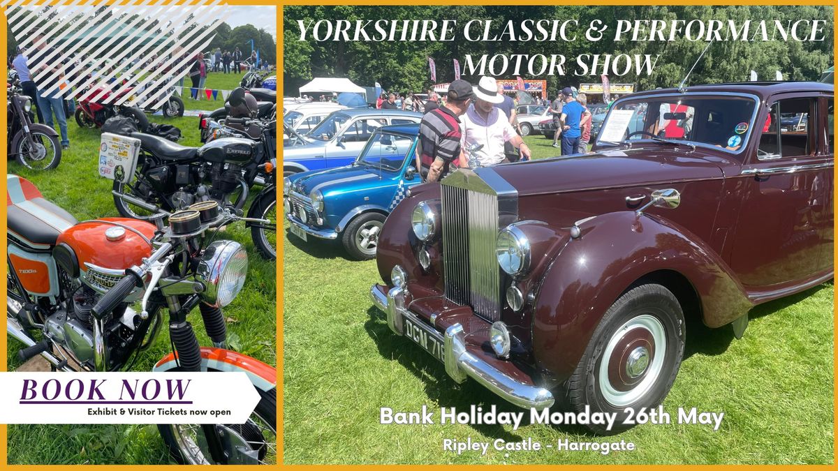 Yorkshire Classic & Performance Motor Show at Ripley Castle - Bank holiday Monday 26th May