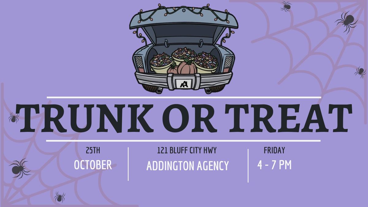 Addington Agency Trunk or Treat