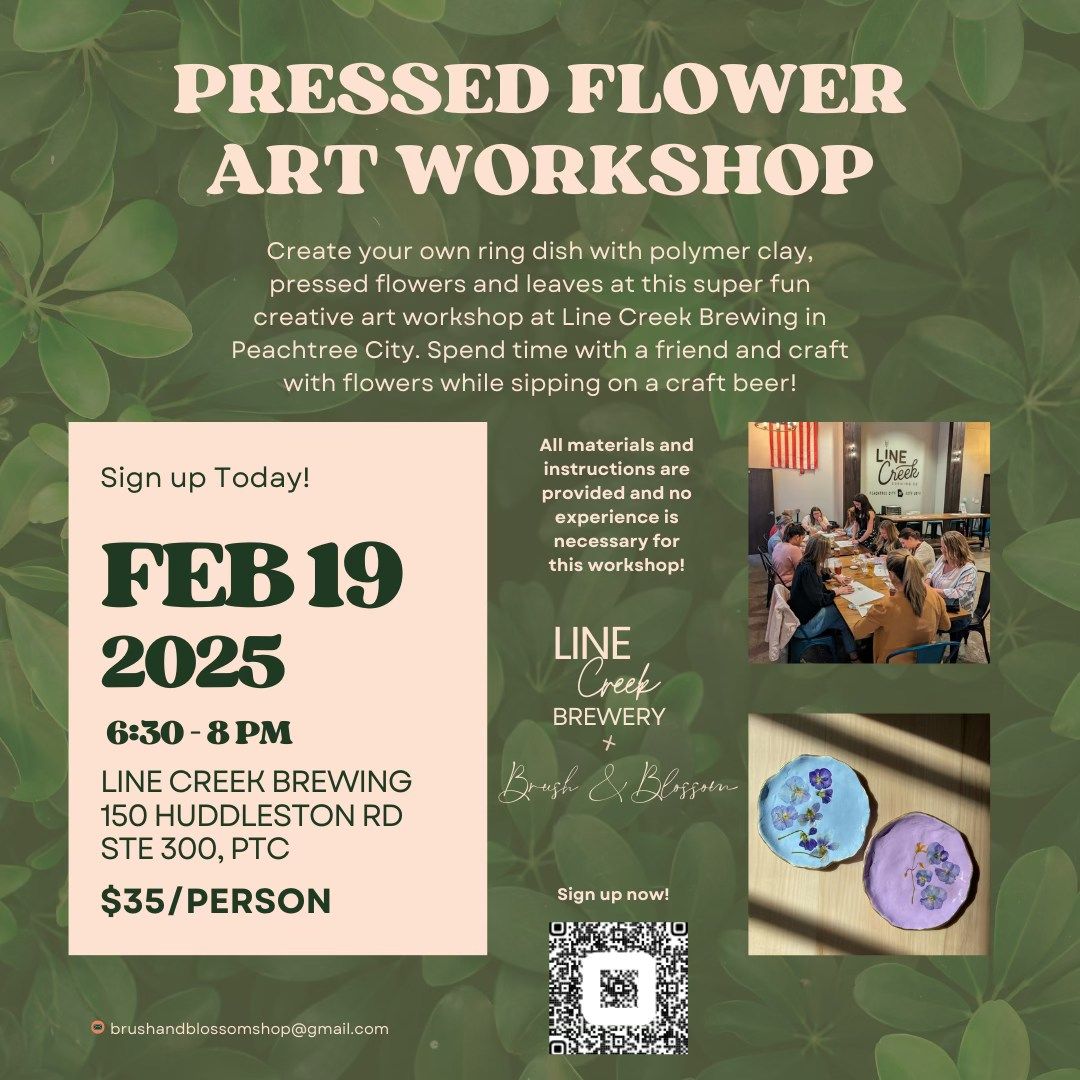 Pressed Flower Workshop at Line Creek PTC