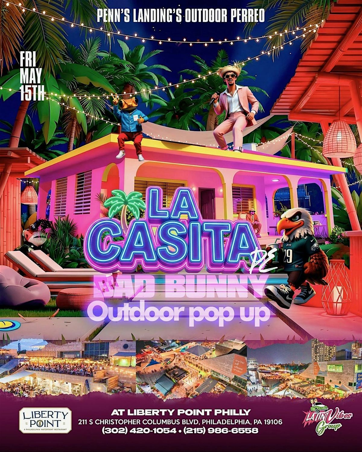LA CASITA DE BAD BUNNY OUTDOOR POP UP \/ LIBERTY POINT