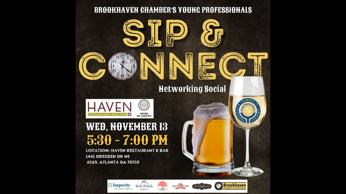 Sip & Connect Social with the Brookhaven Chamber Young Professionals