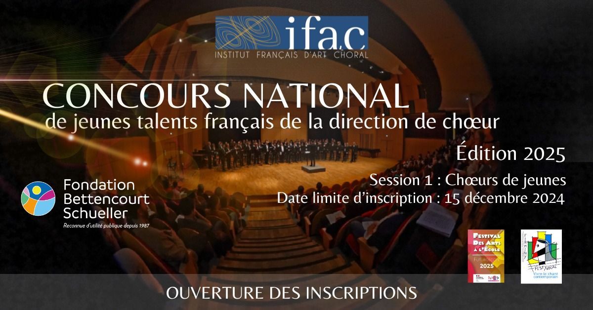 Concours national de jeunes talents fran\u00e7ais de la direction de ch\u0153ur | Session de printemps 2025