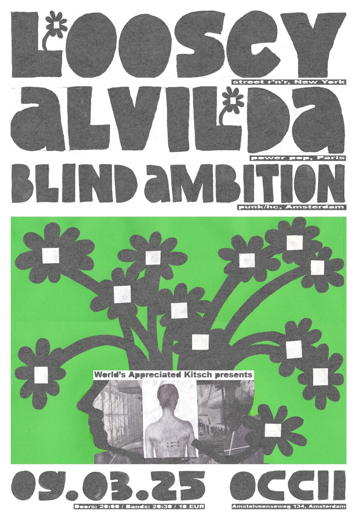 WAK presents: Loosey (USA), Alvilda (FR) & Blind Ambition (NL) at OCCII