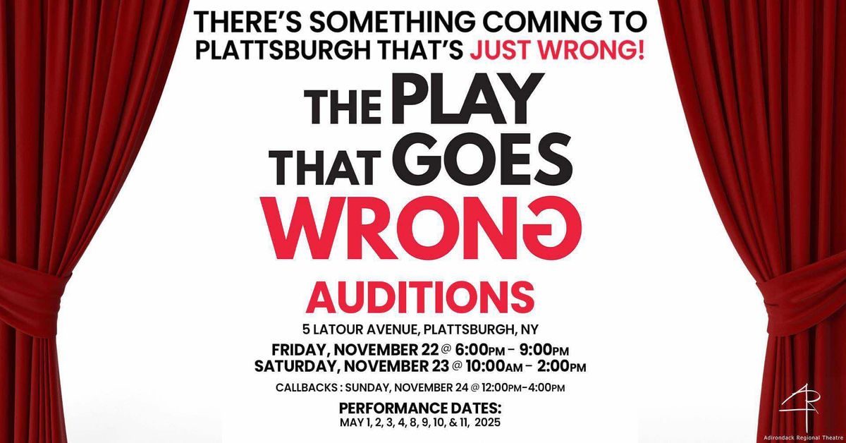 ART's "The Play That Goes Wrong" Auditions