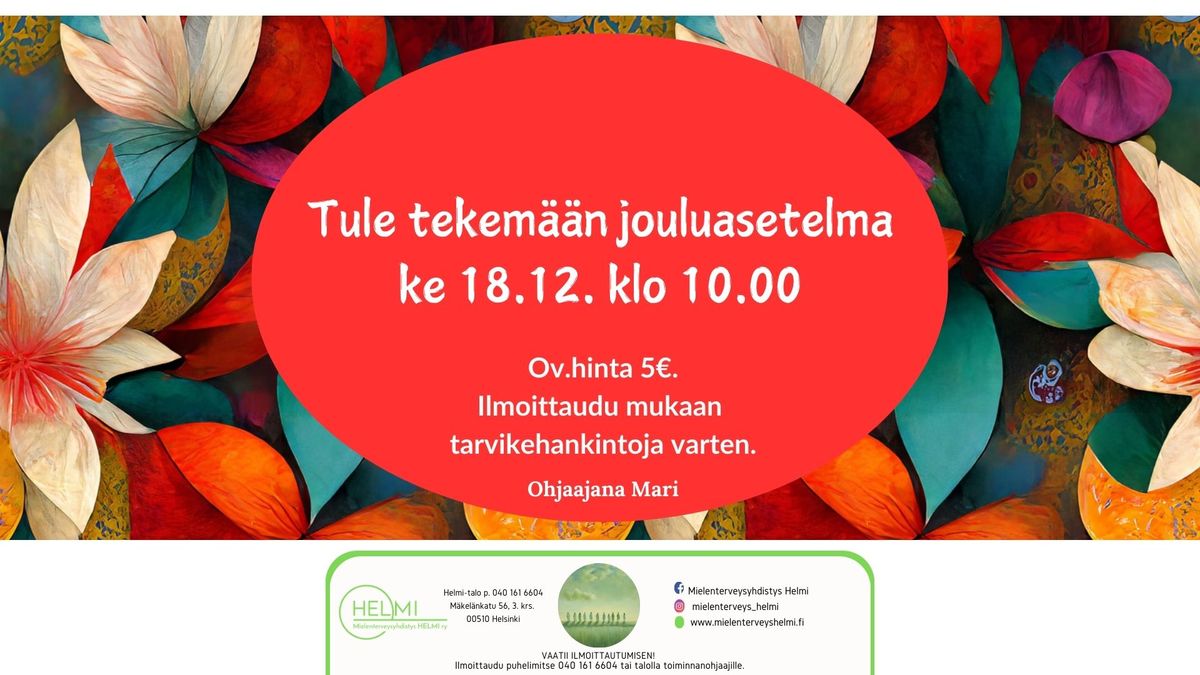 Jouluasetelma 18.12. 