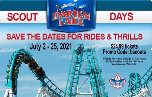 Six Flags Darien Lake Scout Days